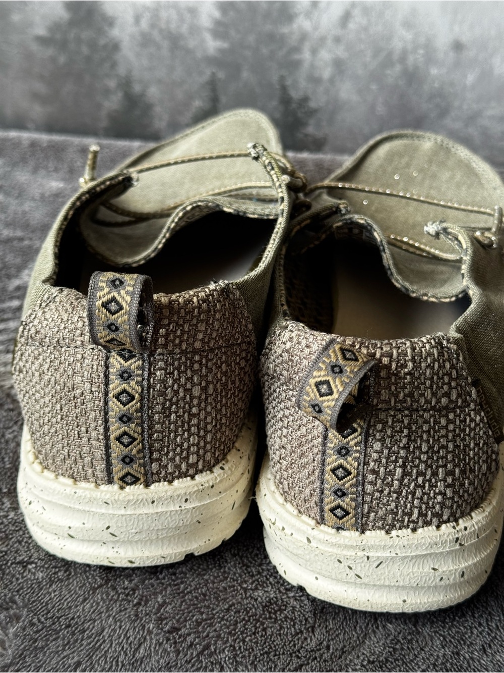 Hey Dude Casual Slip-On’s in Sparkle Green - Picture 6 of 7